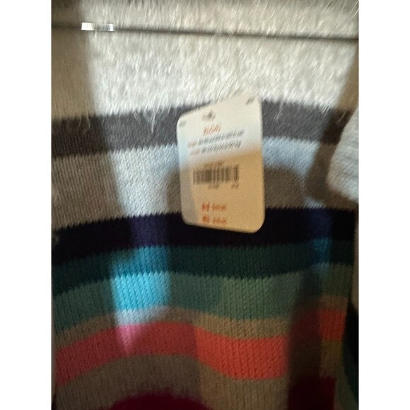 NWT Gymboree Girls Sweater Cardigan stripe multi colors  XL (14) - Picture 4 of 6